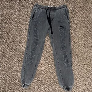 SUPRE Women's Distressed Gray Jeans